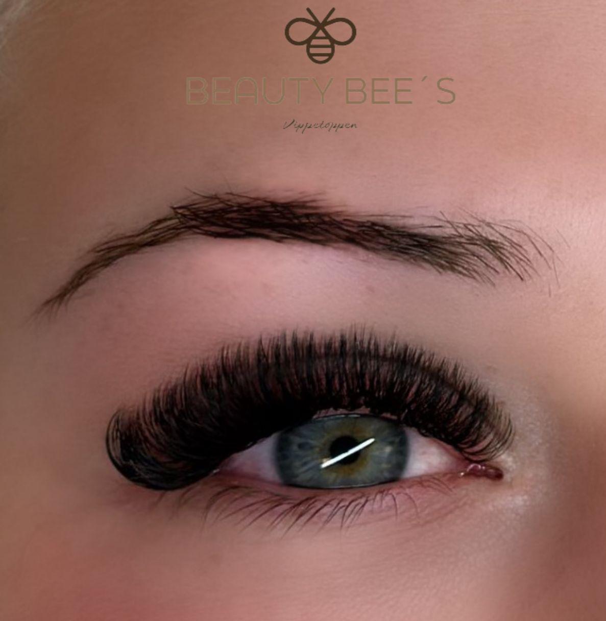 Resultat etter vippebehandling hos Beauty Bees i Årnes